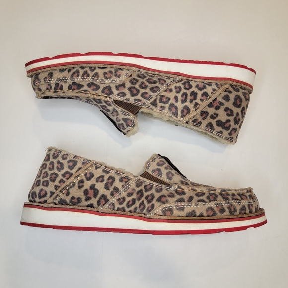 Ariat Cruiser Fleece Animal Print Slip On Size 7 B - Picture 14 of 15